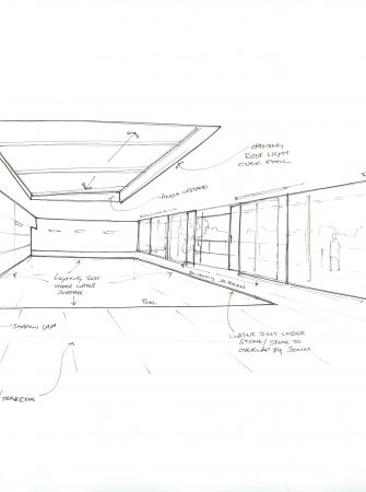 Bespoke Bi Parting Sliding Over Fixed Concept Sketch
