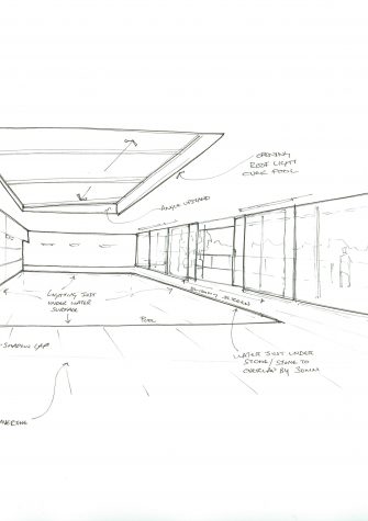 Bespoke Bi Parting Sliding Over Fixed Concept Sketch