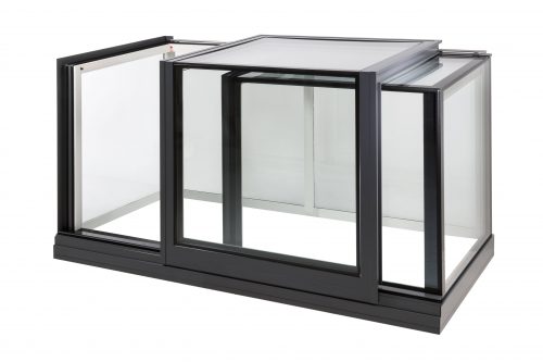 Sliding box roof access - Freestanding Box Rooflight - Glazing Vision