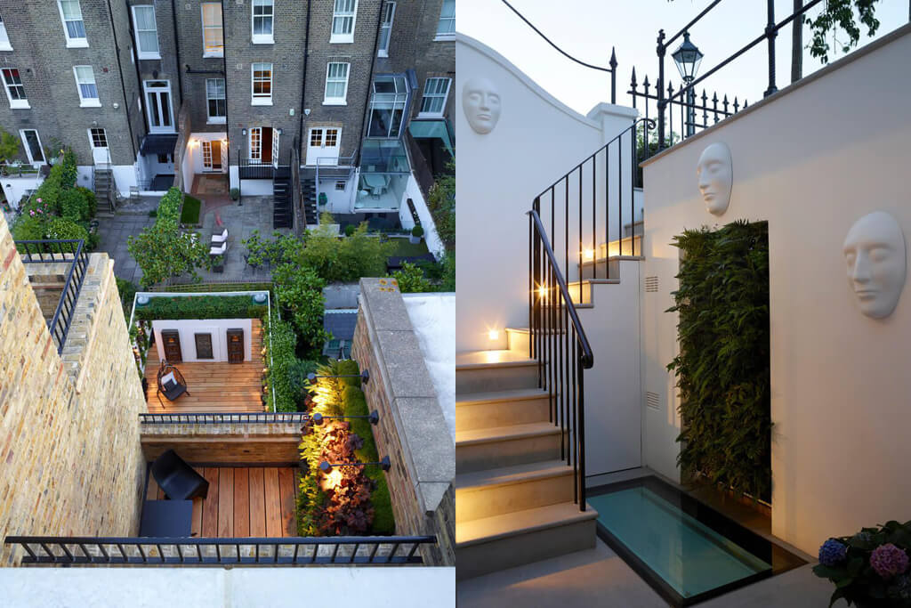 Sliding Rooflight on roof terrace Glebe Place by Stephen Fletcher Architects