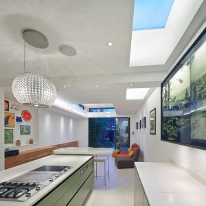 Rooflight in kitchen