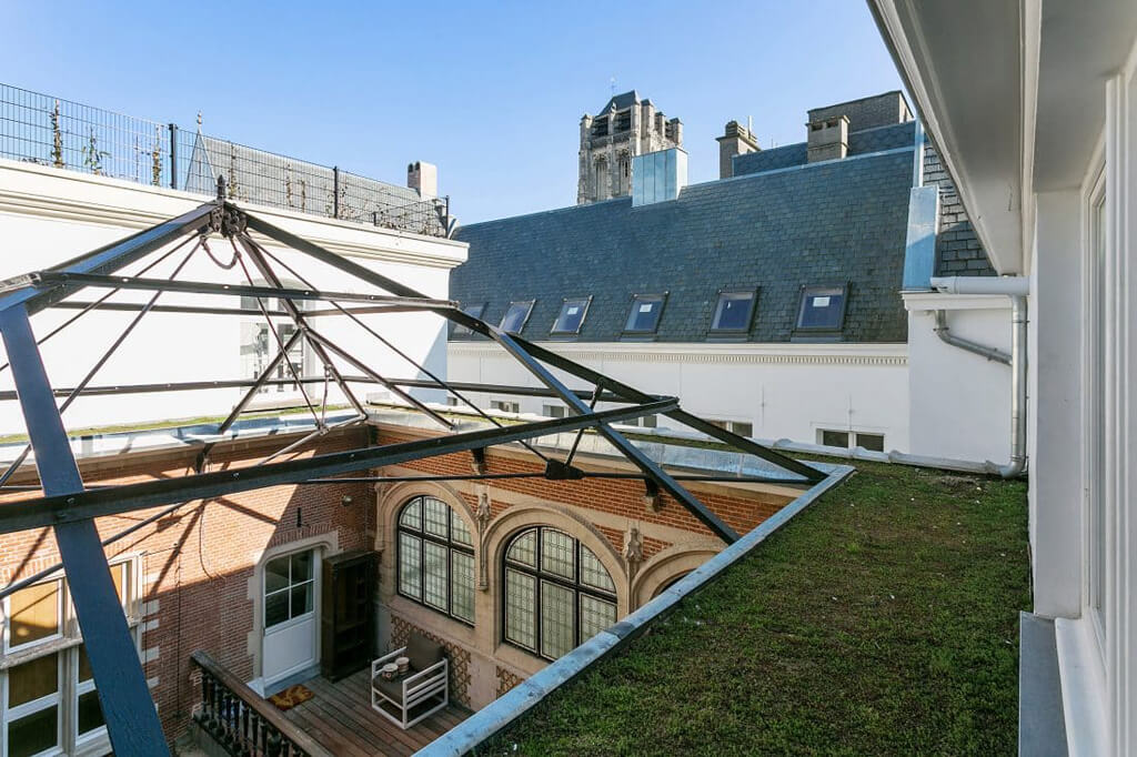 Roof terrace town house Antwerp