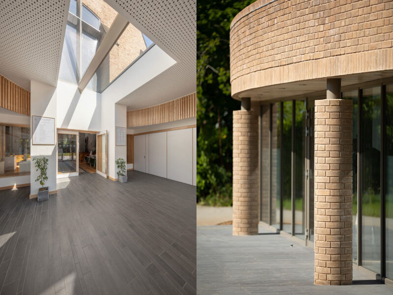 Frameless modular rooflight in church extension